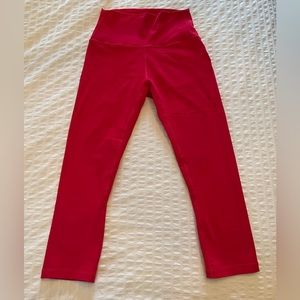 Zyia Red Cropped Leggings size 4. Like new. No pilling